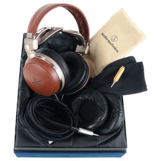 audio-technica 【中古】 ヘッドホン audio-technica ATH-L3000 オーテク 北海道産アサダ桜心材 CONNOLLY社製レザー