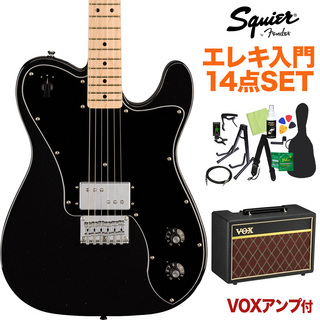 Squier by Fender Paranormal Esquire Deluxe Metallic Black 初心者セット VOXアンプ付