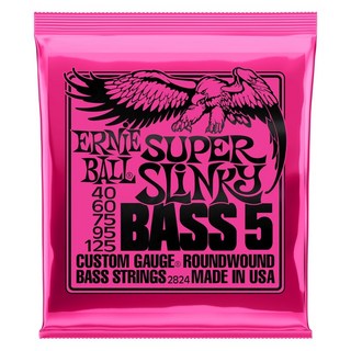 ERNIE BALL Custom Gauge Round Wound Bass 5-Strings/#2824 SUPER SLiNKY