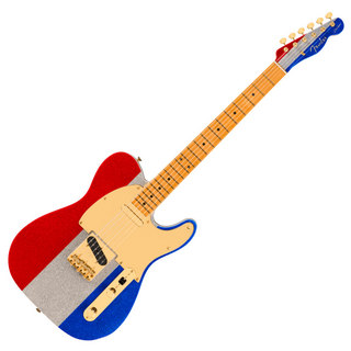 Fender フェンダー Limited Edition Buck Owens Telecaster MN Red Silver and Blue Sparkle エレキギター