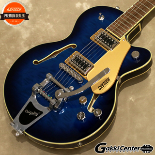 Gretsch G5655T-QM Electromatic Center Block Jr. Single-Cut Quilted Maple with Bigsby, Hudson Sky