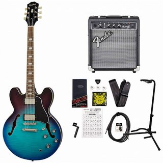 Epiphone Inspired by Gibson ES-335 Figured Blueberry Burst (BBB) エピフォン ES335 FenderFrontman10Gアンプ付属