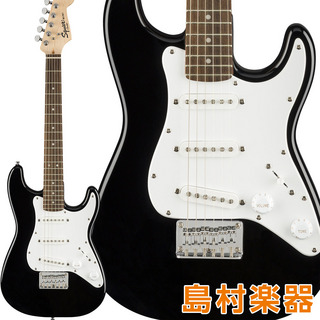 Squier by Fender Mini Strat Laurel Fingerboard Black エレキギター ストラトキャスター ミニギター ブラック