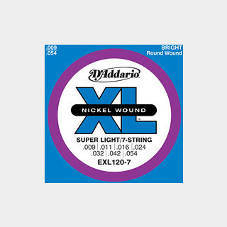 D'AddarioEXL120-7 Super Light 09-54 7-Strings エレキギター弦【心斎橋店】