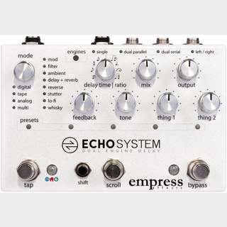 Empress Effects Echosystem Dual Engine Delay ディレイ エコーシステム エンプレス【WEBSHOP】