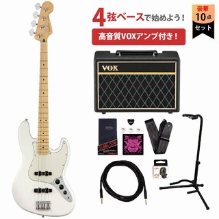 FenderPlayer Series Jazz Bass Maple Fingerboard Polar White フェンダーVOXアンプ付属エレキベース初心者セッ