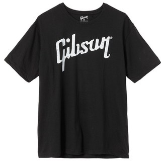 Gibson Distressed Gibson Logo T (Black)(Medium) [GA-BLKTM]