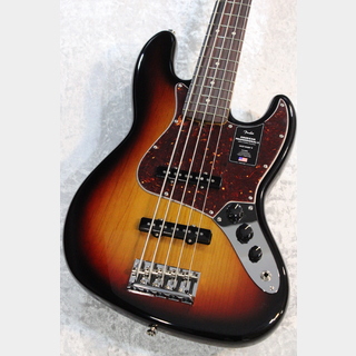 FenderAmerican Professional II Jazz Bass V  - 3-Color Sunburst/Rosewood -【SN:US23084343】【4.36kg】