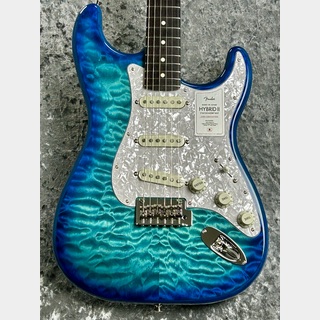 Fender～2024Collection ～Made in Japan Hybrid II ST QMT/Rosewood -Aquamarine- #JD24002200【3.31kg】