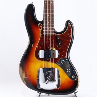 Fender Custom Shop 2024 Custom Collection Time Machine Series 1961 Jazz Bass Heavy Relic (Super Faded/Aged Bleached ...