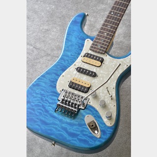 Fender Michiya Haruhata Stratocaster, Rosewood Fingerboard, Caribbean Blue Trans[春畑道哉モデル]