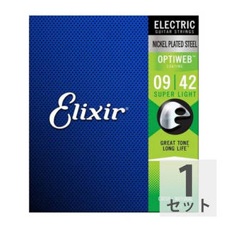 Elixirエリクサー 19002 OPTIWEB Super Light 09-42 エレキギター弦