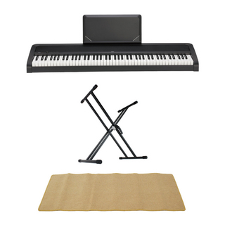 KORGコルグ B2N BK 電子ピアノ Dicon Audio KS-020 X型キーボードスタンド ベンチ ピアノマット付きセット