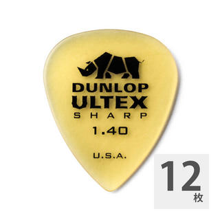 Jim Dunlop433R ULTEX SHARP 1.40 ピック×12枚セット