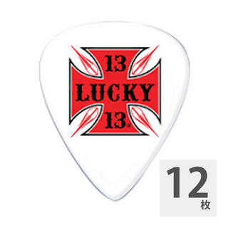 Jim DunlopLucky 13 Red Cross 0.73mm ギターピック×12枚