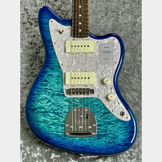 Fender ～2024Collection ～Made in Japan Hybrid II Jazzmaster QMT/Rosewood -Aquamarine- #JD24019181【3.42kg】