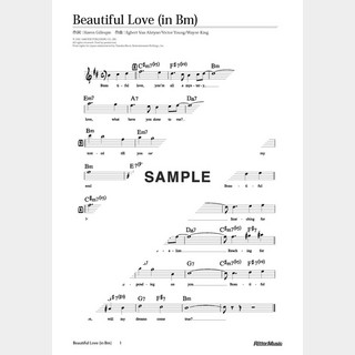楽譜 Beautiful Love（in Bm）