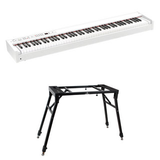 KORG コルグ D1 WH DIGITAL PIANO 電子ピアノ ホワイトカラー 4本脚スタンド付きセット