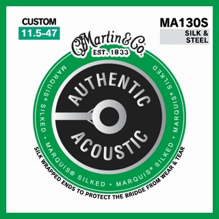 MartinMA130S Silk & Steel Folk Custom Light (.0115 - .047)【AUTHENTIC ACOUSTIC MARQUIS SILKED】
