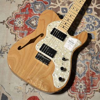 Fender Made in Japan Traditional 70s Telecaster Thinline Maple Fingerboard Natural #JD24026926【現物写真】