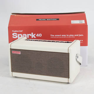 Positive Grid 【中古】Spark 40 Pearl ホワイトカラー ポジティブグリッド スパーク 40 ベース エレアコ対応