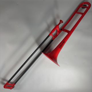 pInstruments pBone レッド プラスチック トロンボーン