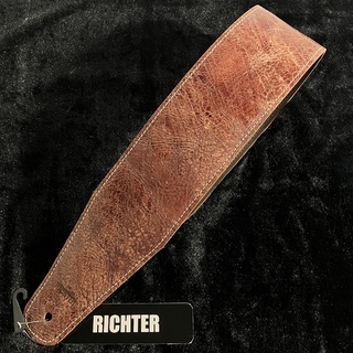 Richter Straps Beaver's Tail Worn Brown Guitar Strap【革製ストラップ】