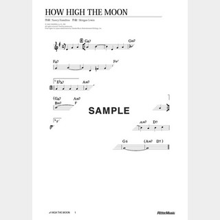 楽譜 How High The Moon
