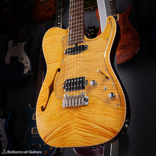 T's Guitars {BUG} DTL-Hollow22-CTM ～25" ローズウッドネック～  Trans Honey 【 特注SPECてんこ盛り♪ 】