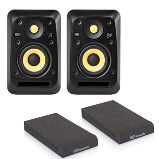 KRK SystemsV4S4 Vシリーズ4 モニタースピーカー×2本（ペア） アイソレーションパッド付きセット