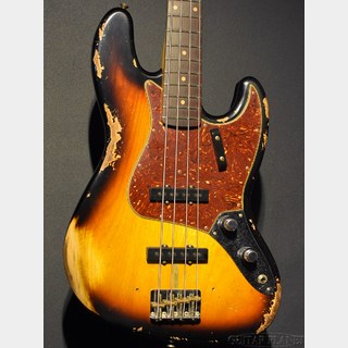Fender Custom Shop1961 Jazz Bass Heavy Relic -Super Faded Aged Bleached 3Color Sunburst-【4.18kg】【金利0%対象】