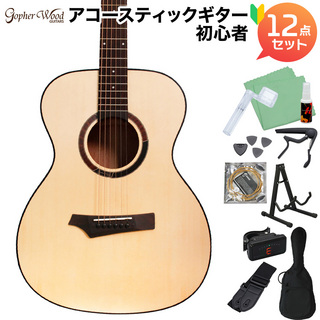 Gopherwood Guitarsi110 アコースティックギター初心者12点セット アコースティックギター オーケストラボディ