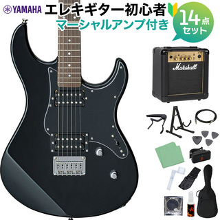YAMAHAPAC120H BL(ブラック) エレキギター初心者14点セット 【マーシャルアンプ付き】