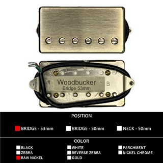 Suhr Woodbucker Bridge 53mm (Raw Nickel)