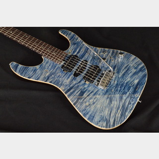 T's GuitarsDST-24 MAHOCUSTOM 2024 5A-Waterfall Burl Trans Blue Denim【ローン36回払いまで無金利】