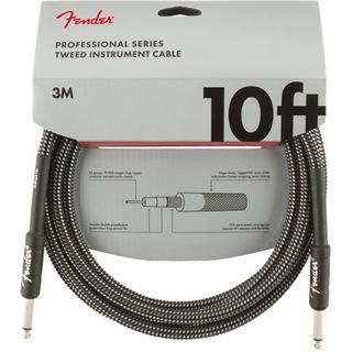 Fender フェンダー Professional Series Instrument Cable SS 10' Gray Tweed ギターケーブル