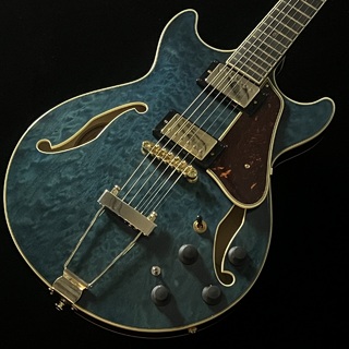 Ibanez AMH90QM Quilted Maple Trance Blue【現物画像】2.62kg