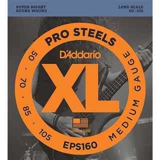 D'Addario ProSteels Round Wound EPS160