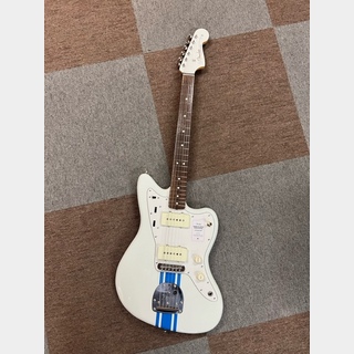 Fender2023 Collection, MIJ Traditional 60s Jazzmaster, Olympic White with Blue Competition Stripe