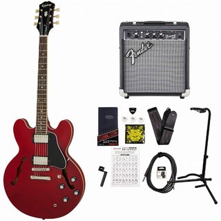 Epiphone Inspired by Gibson ES-335 Cherry (CH) エピフォン セミアコ ES335 FenderFrontman10Gアンプ付属エレキギ
