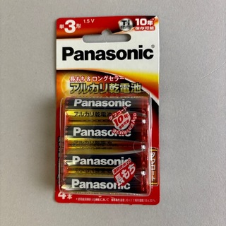 PANASONIC LR6XJ/4B アルカリ単3形電池 4本パック