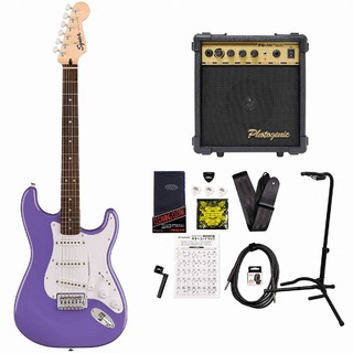 Squier by Fender Sonic Stratocaster Laurel Fingerboard White Pickguard Ultraviolet スクワイヤー PG-10アンプ付属エレキ