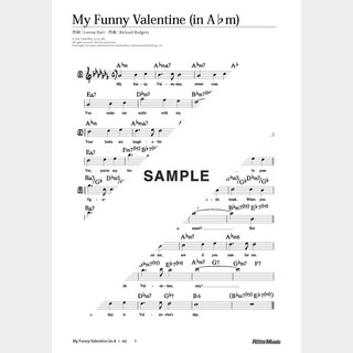 楽譜My Funny Valentine（in A♭m）