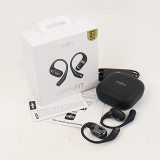 SHOKZ 【中古】 オープンイヤーイヤホン SHOKZ OPENFIT BLACK ショックス オープンフィット SKZ-EP-000020