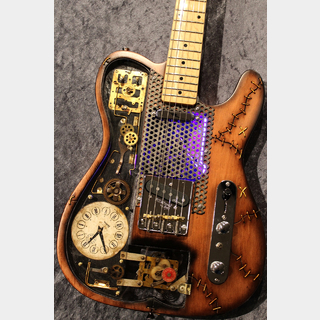 Martper GuitarsTelecaster Type Custom Made Model "Frankenstein Steampunk" 【哀しき化け物】【光ります】