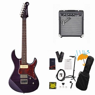 YAMAHA PACIFICA611HFM PAC-611 TPP (トランスルーセントパープル)  エレキギター パシフィカ Fender 10Wアンプ付