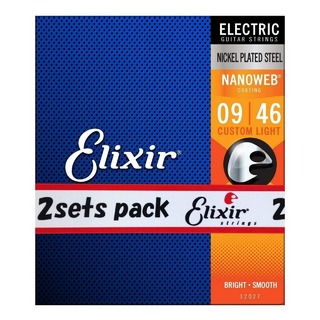 Elixir NANOWEB Custom Light (.009 - .046) [12027]【2Pack】