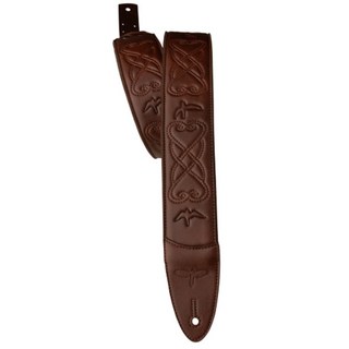 Paul Reed Smith(PRS) PRS 2.4inch Padded Guitar Strap w/RAS Custom Leather (Faux) Birds (Sanguine)