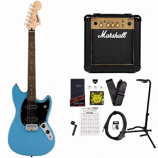 Squier by Fender Sonic Mustang HH Laurel Fingerboard Black Pickguard California Blue スクワイヤー MarshallMG10アンプ