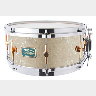 canopus The Maple 6.5x13 Snare Drum Vintage Pearl